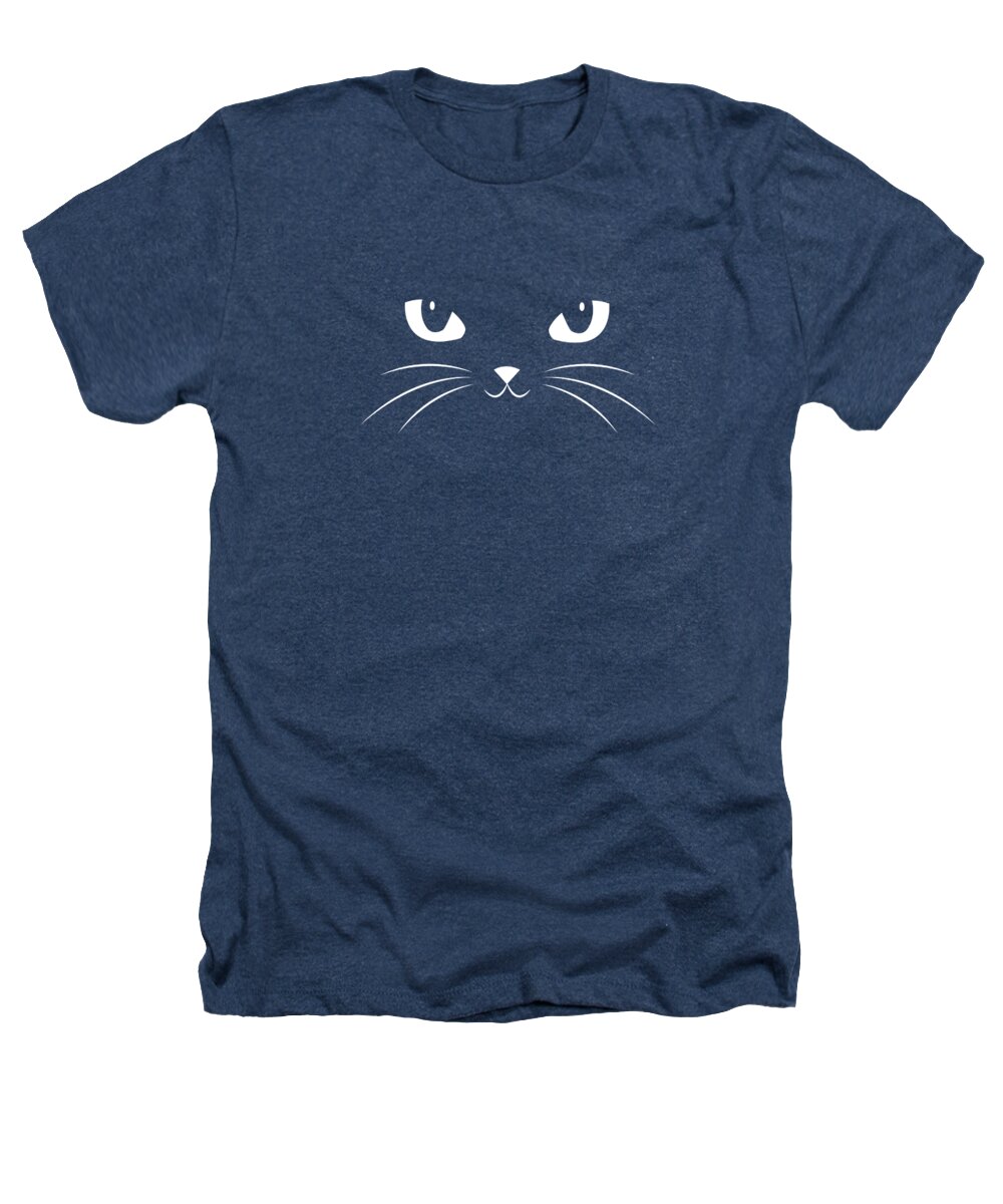 Cat Heathers T-Shirt featuring the digital art Cute Black Cat by Philipp Rietz