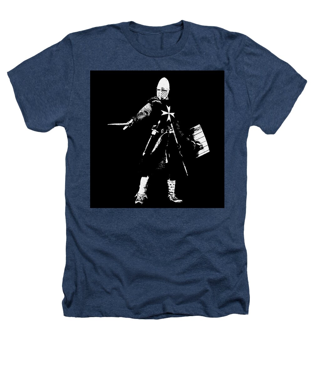 Knight Hospitaller Heathers T-Shirt featuring the painting Knight Hospitaller - 02 by AM FineArtPrints