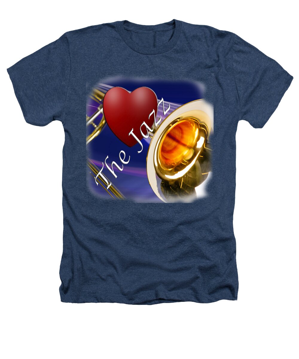 Trombone Heathers T-Shirt featuring the photograph The Trombone Jazz 002 by M K Miller