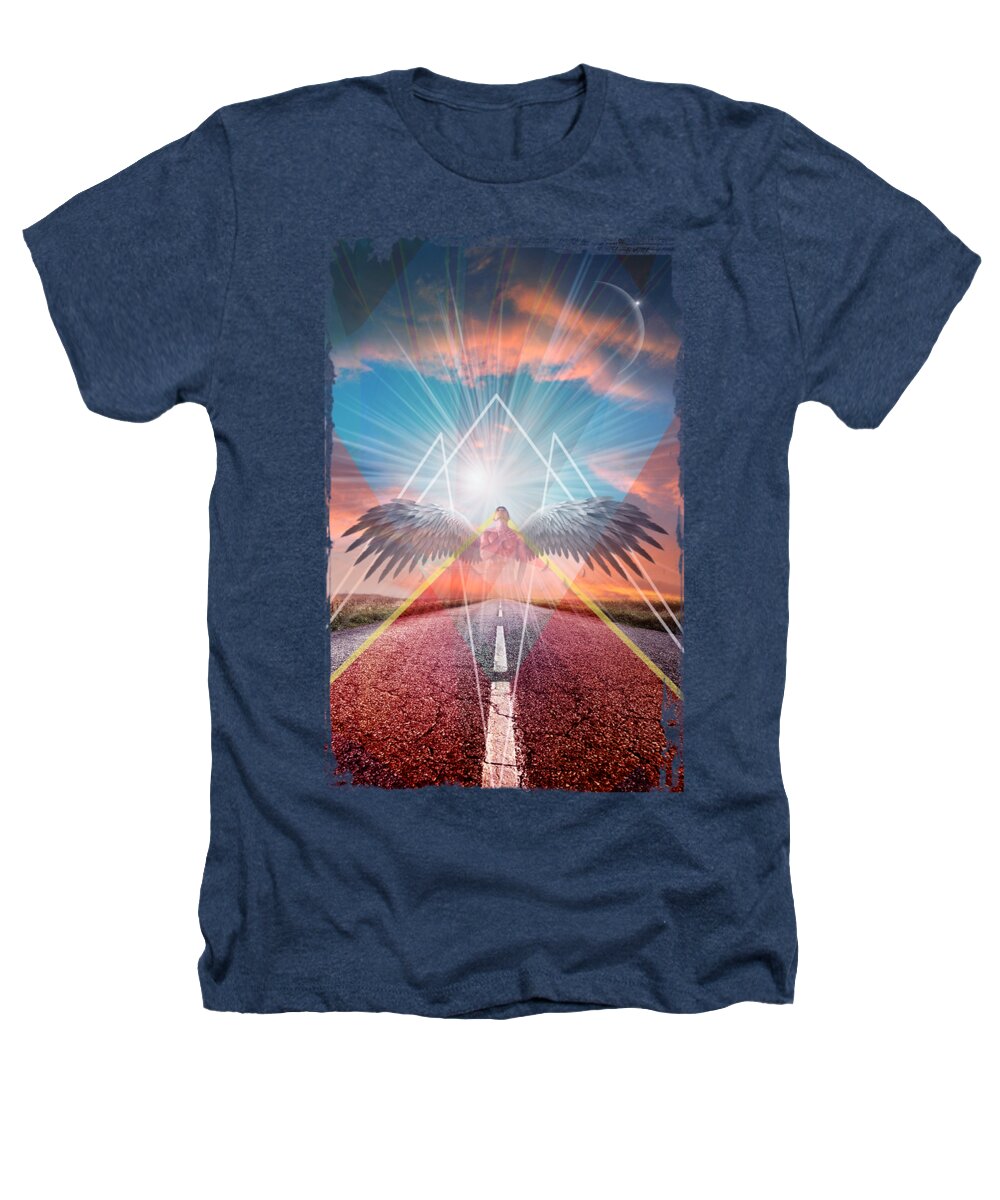 Angel Heathers T-Shirt featuring the digital art The Road by Mark Ashkenazi