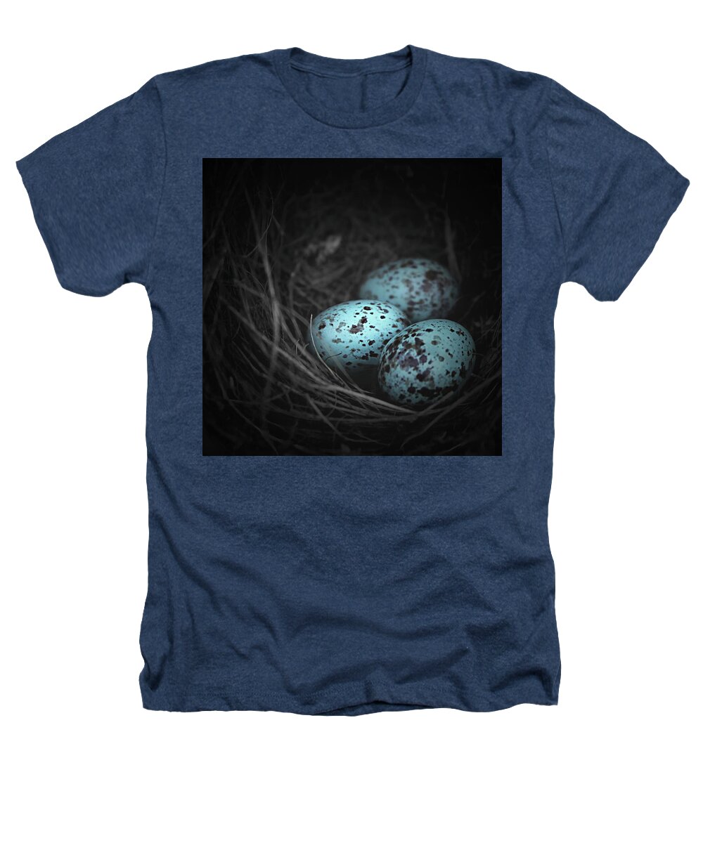 Bird's Nest Heathers T-Shirt featuring the photograph Nest of 3 by Trish Mistric