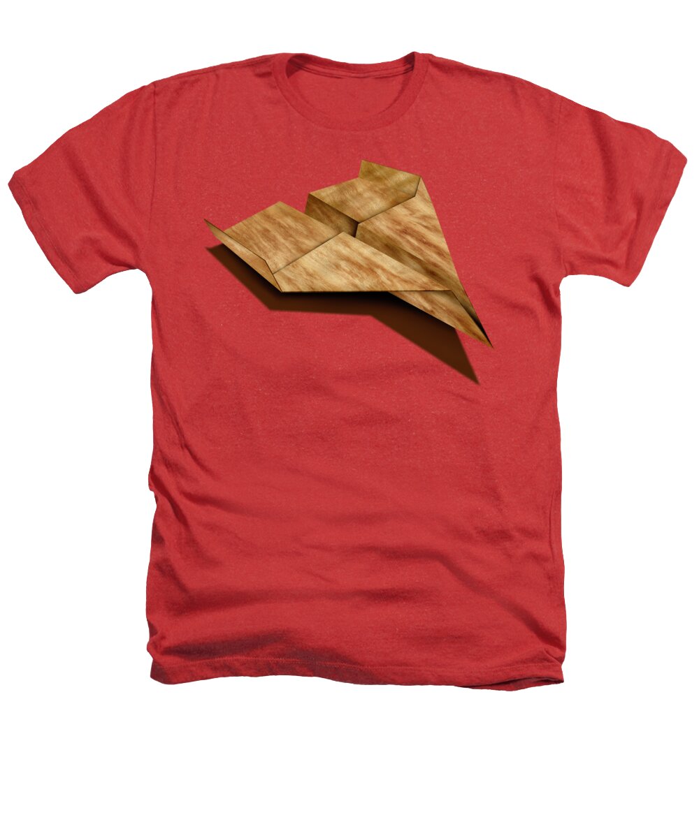 Aircraft Heathers T-Shirt featuring the photograph Paper Airplanes of Wood 5 by YoPedro