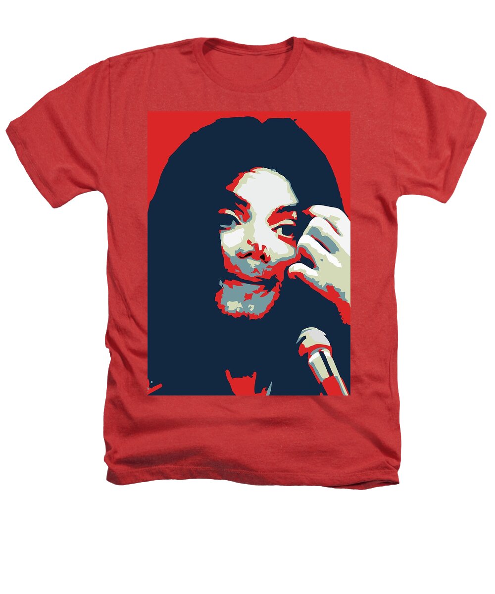 Legend Heathers T-Shirt featuring the digital art Michael Jackson 2 OHS by Ahmad Nusyirwan