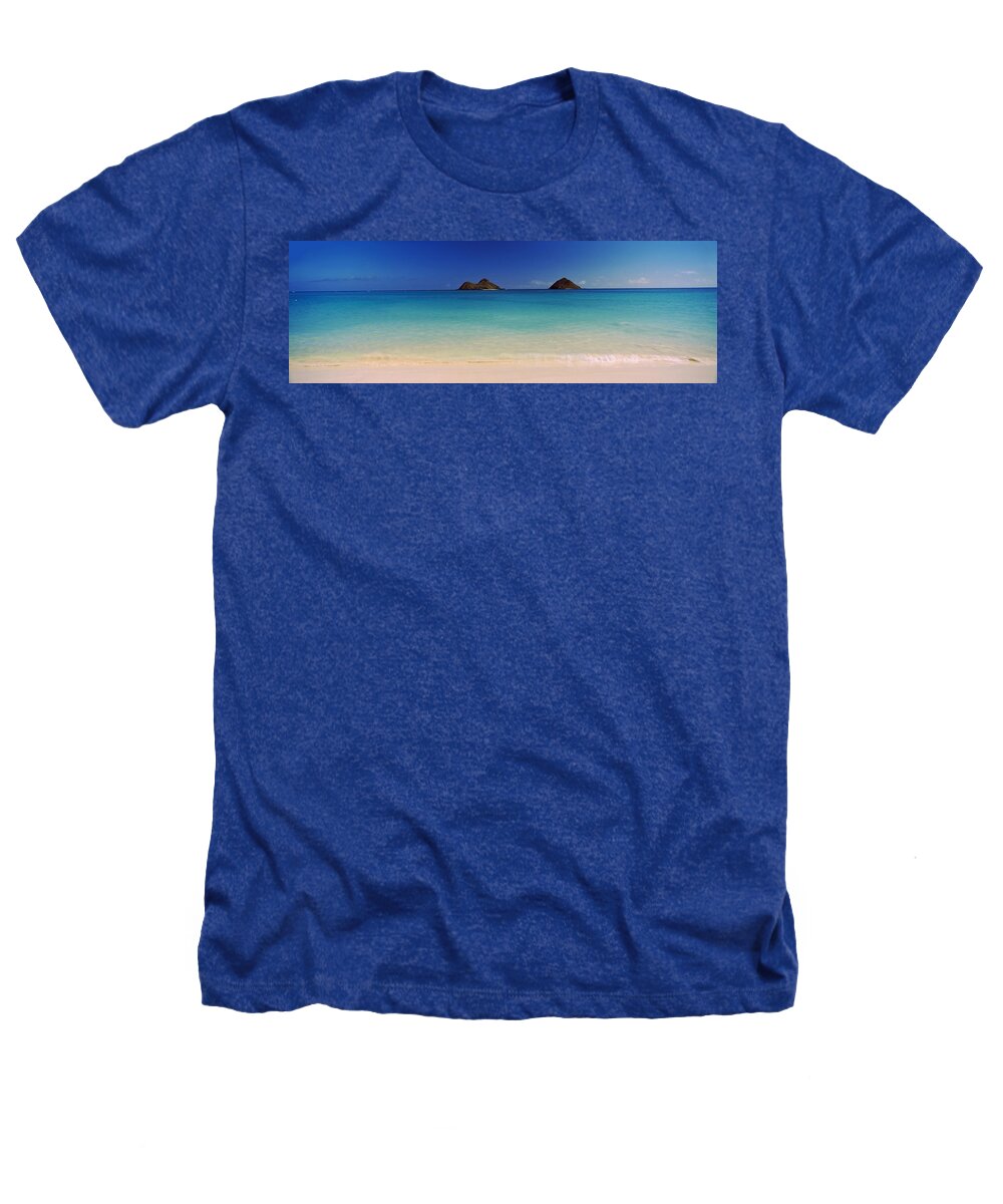 Photography Heathers T-Shirt featuring the photograph Islands In The Pacific Ocean, Lanikai by Panoramic Images