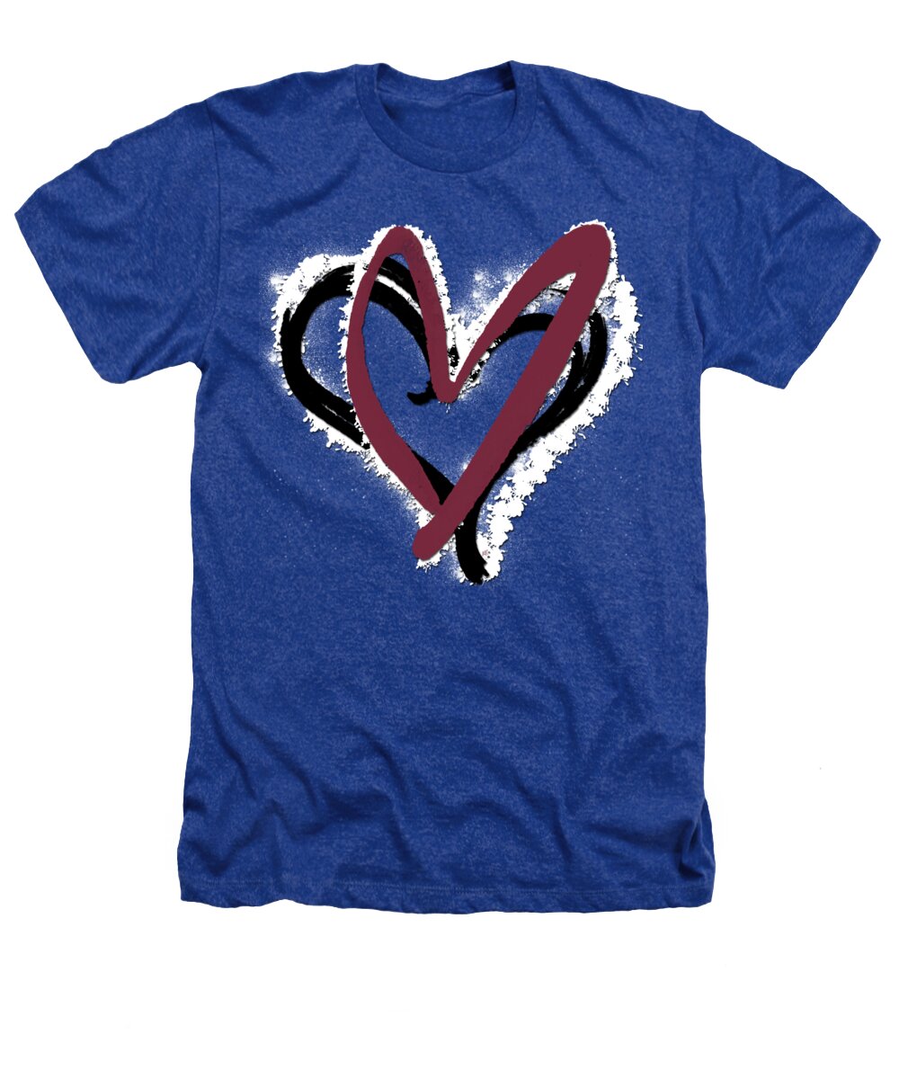 Abstract Heathers T-Shirt featuring the digital art Hearts Graphic 6 by Melissa Smith