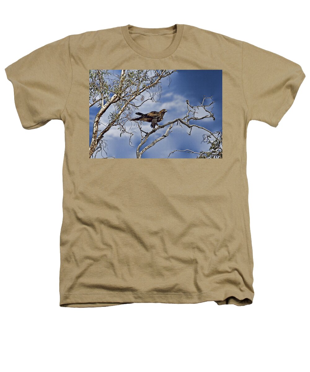 Wedge Tailed Eagle Heathers T-Shirt featuring the photograph Wedge Tailed Eagle by Douglas Barnard