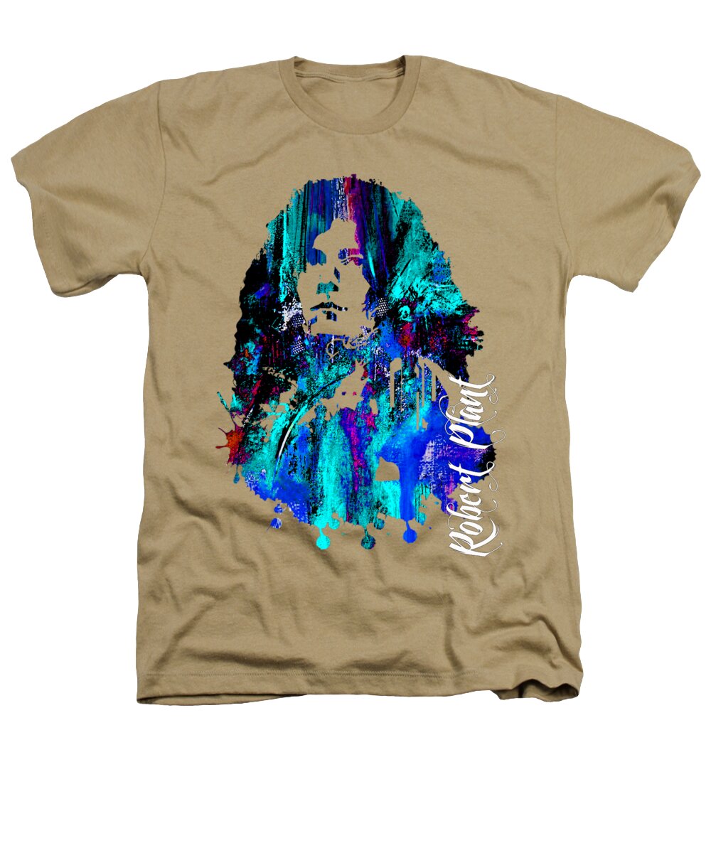 Led Zeppelin Heathers T-Shirt featuring the mixed media Robert Plant Collection #14 by Marvin Blaine