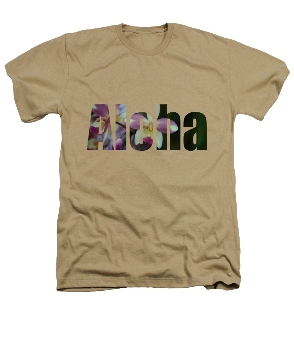 Aloha Heathers T-Shirt featuring the photograph Aloha Orchids Type by Kerri Ligatich