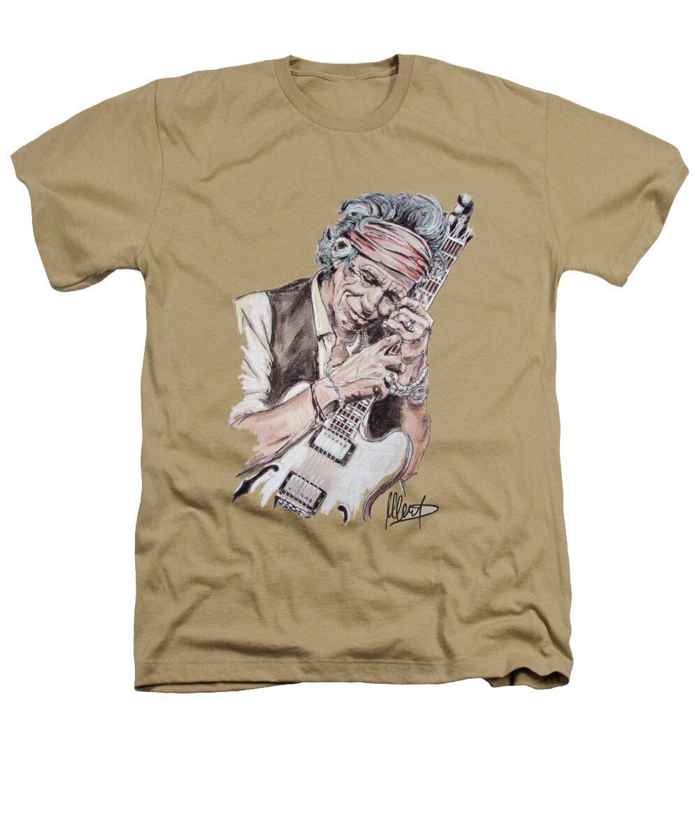 Keith Richards Heathers T-Shirt featuring the painting Keith by Melanie D