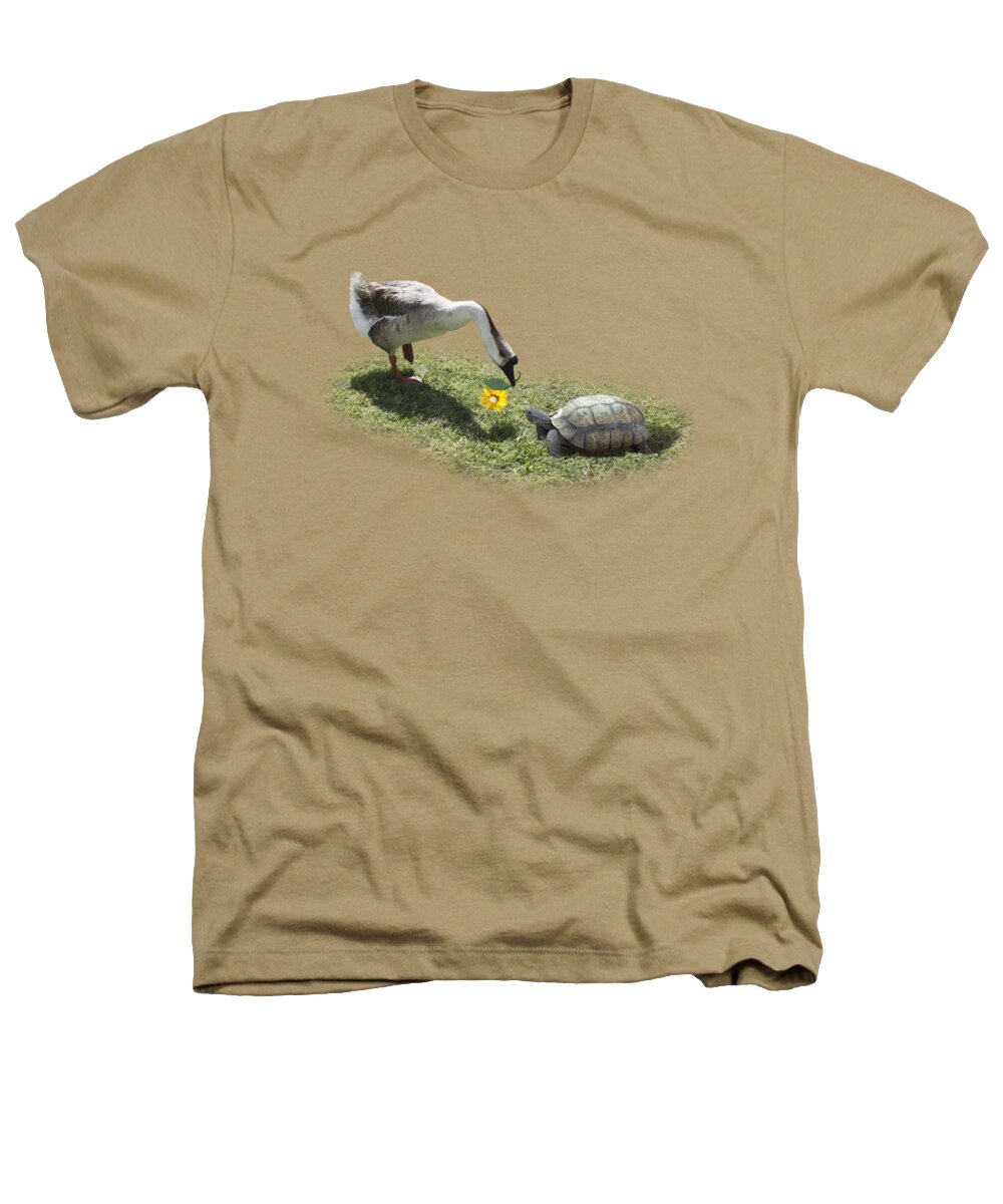 Bff Heathers T-Shirt featuring the photograph The Goose and the Turtle by Gravityx9  Designs