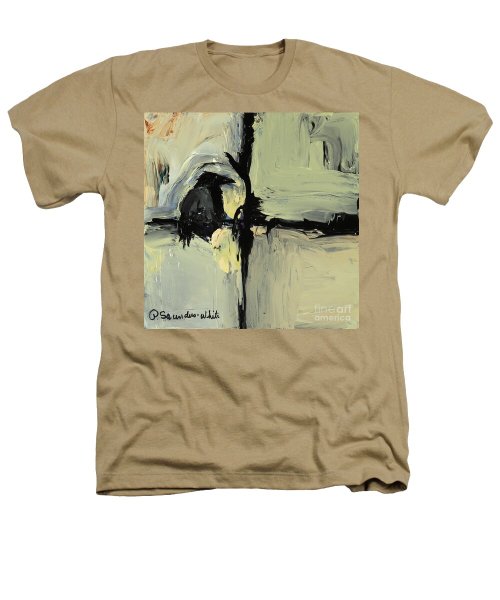 Crow Painting Heathers T-Shirt featuring the painting Tree Talker by Pat Saunders-White