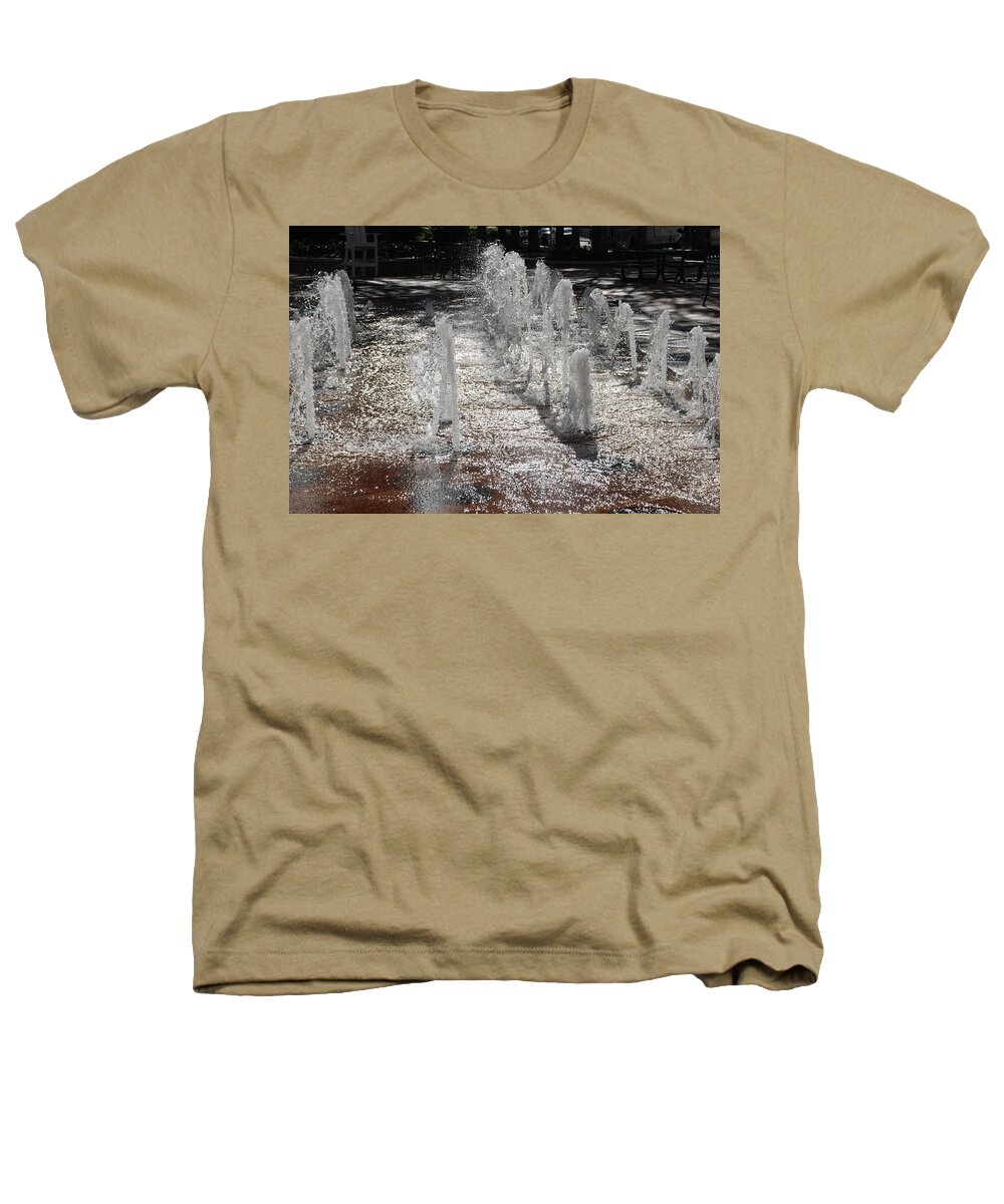 Water Heathers T-Shirt featuring the photograph Water Fountain by Rob Hans