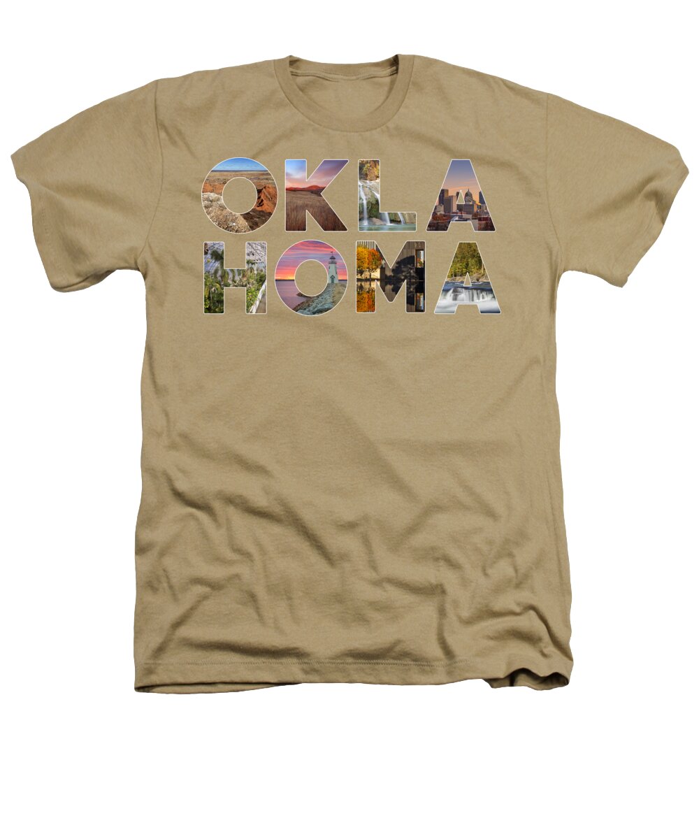 Oklahoma Heathers T-Shirt featuring the photograph Oklahoma Typography II by Ricky Barnard