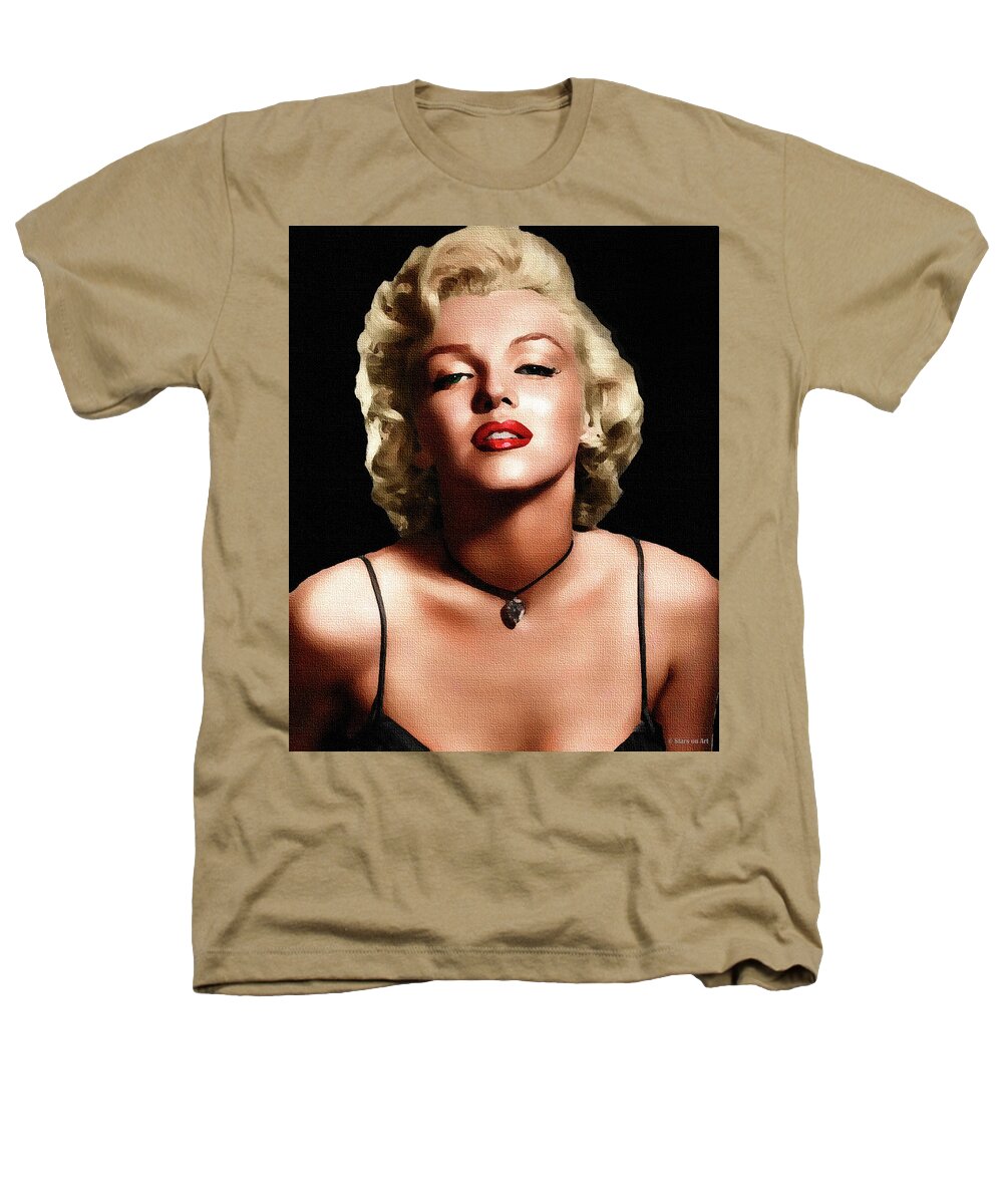 Bio Heathers T-Shirt featuring the painting Marilyn Monroe 3 -b1 by Movie World Posters