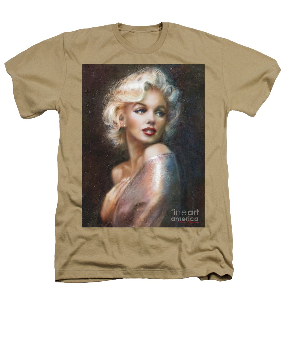 Theo Danella Heathers T-Shirt featuring the painting Marilyn WW soft by Theo Danella