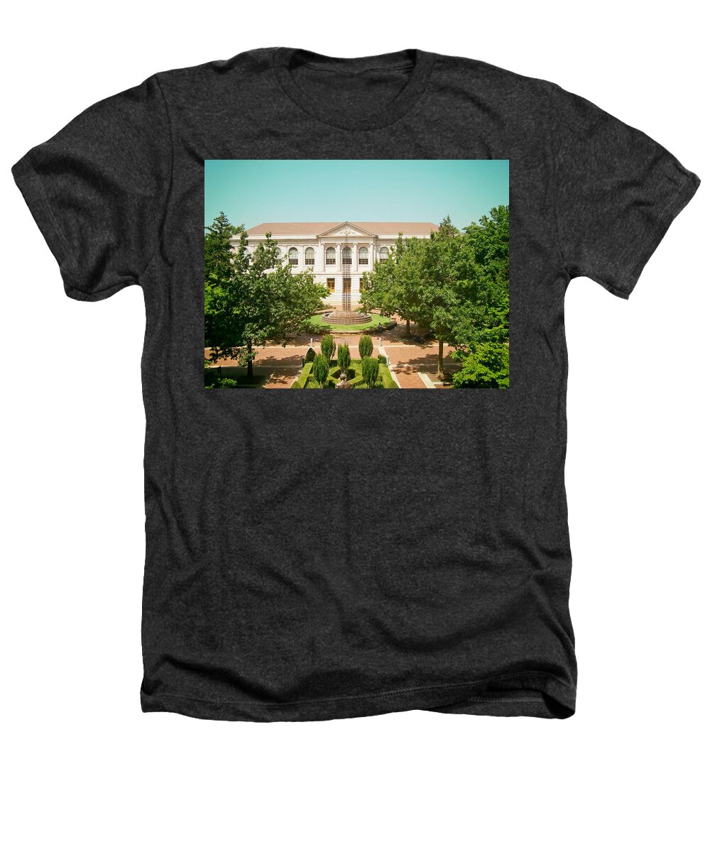 University Of Arkansas Heathers T-Shirt featuring the photograph The Old Main - University of Arkansas #3 by Mountain Dreams