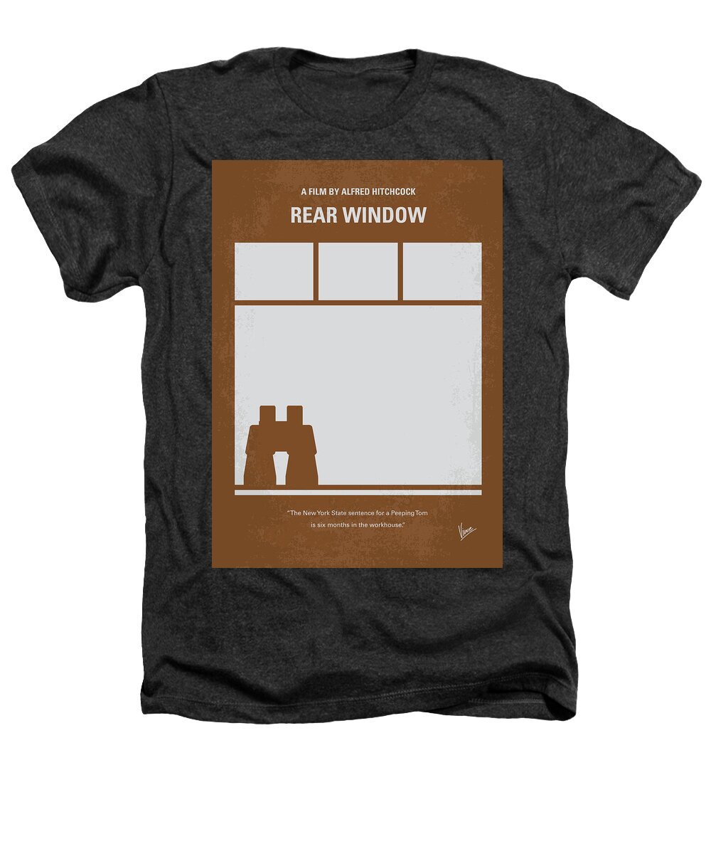 Rear Window Heathers T-Shirt featuring the digital art No238 My Rear window minimal movie poster by Chungkong Art