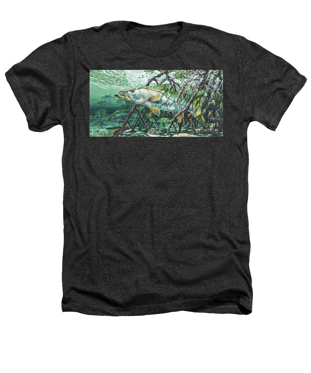 Snook Heathers T-Shirt featuring the painting Undercover In0022 by Carey Chen