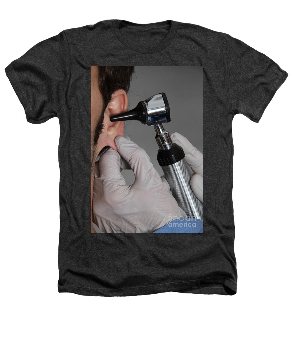 Auriscope Heathers T-Shirt featuring the photograph Otoscope #2 by Photo Researchers, Inc.