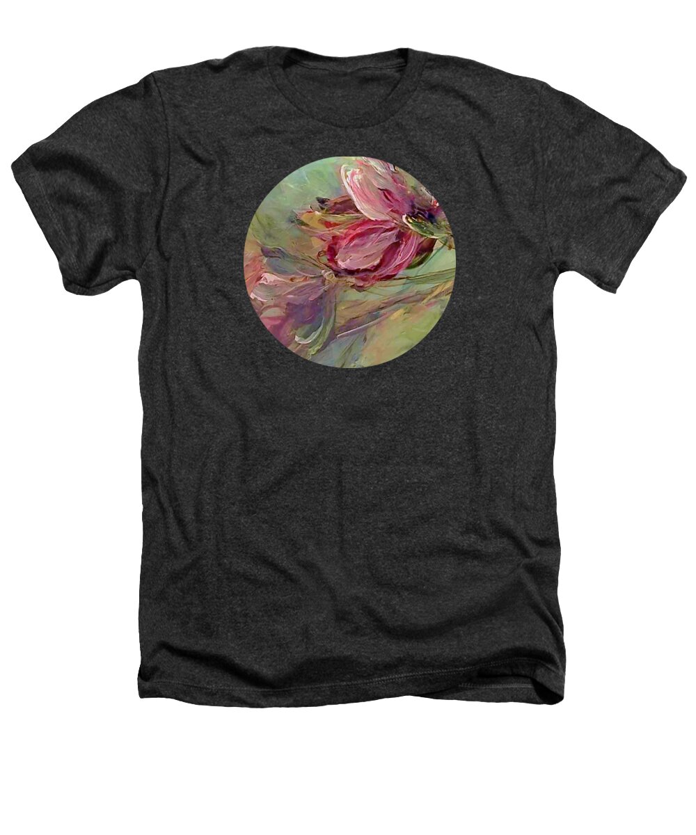 Flowers Heathers T-Shirt featuring the painting Flower Blossoms by Mary Wolf