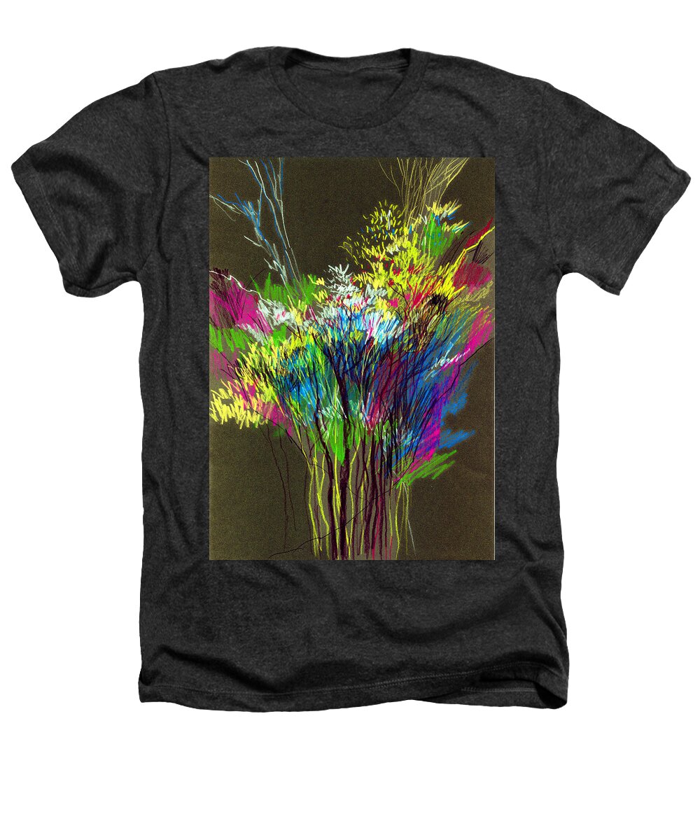 Flowers Heathers T-Shirt featuring the painting Bouquet by Anil Nene