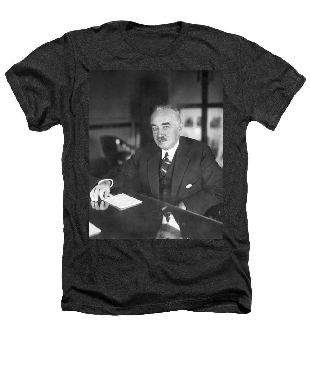 1 Person Heathers T-Shirt featuring the photograph Philanthropist Milton Hershey by Underwood Archives