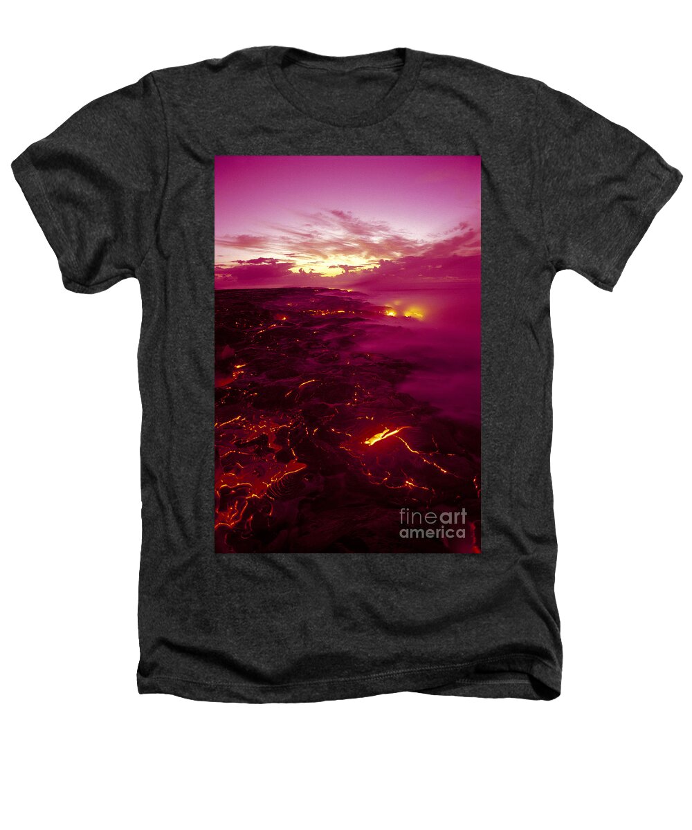 2003va Earlier Heathers T-Shirt featuring the photograph Pink Volcano Sunrise by Ron Dahlquist - Printscapes