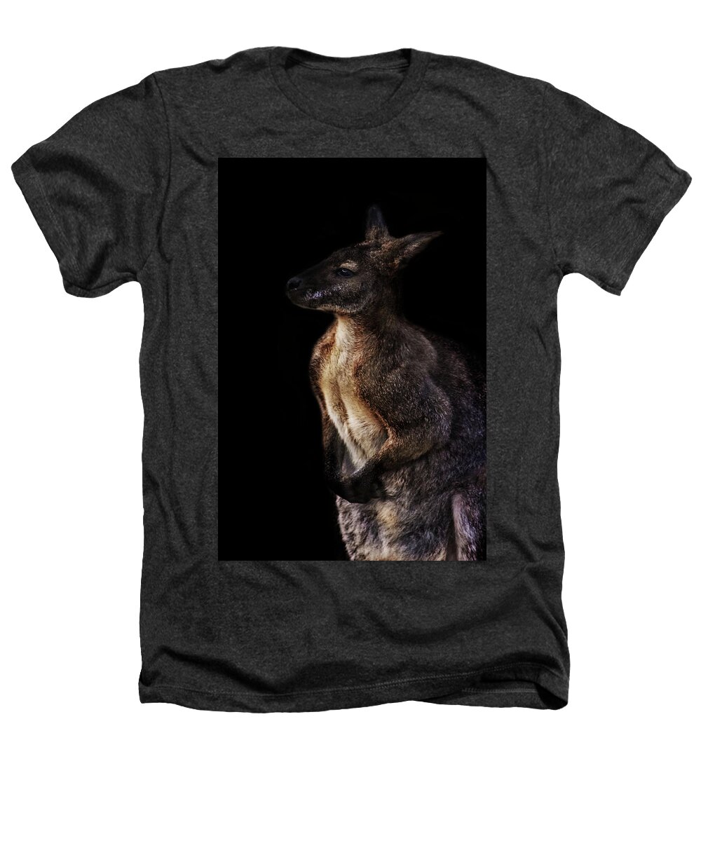 Kangaroo Heathers T-Shirt featuring the photograph Roo by Martin Newman