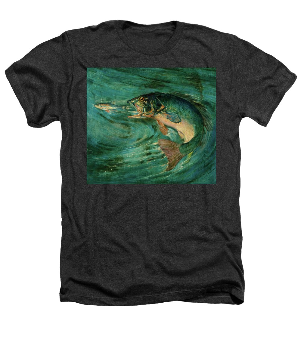 Philip R. Goodwin Heathers T-Shirt featuring the painting Small-Mouth Bass by Philip Russell Goodwin