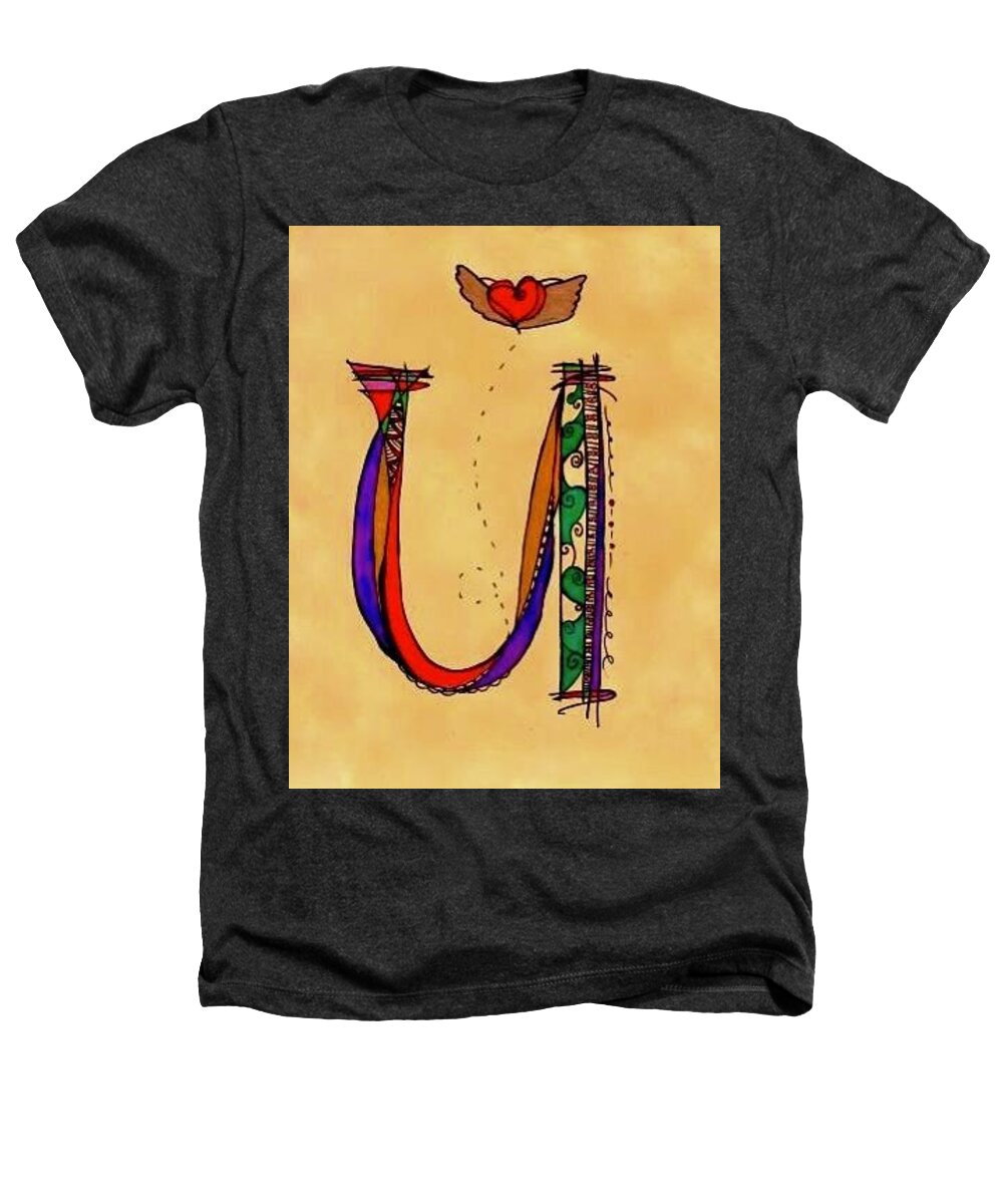 U Monogram Heathers T-Shirt by Joyce Auteri - Pixels