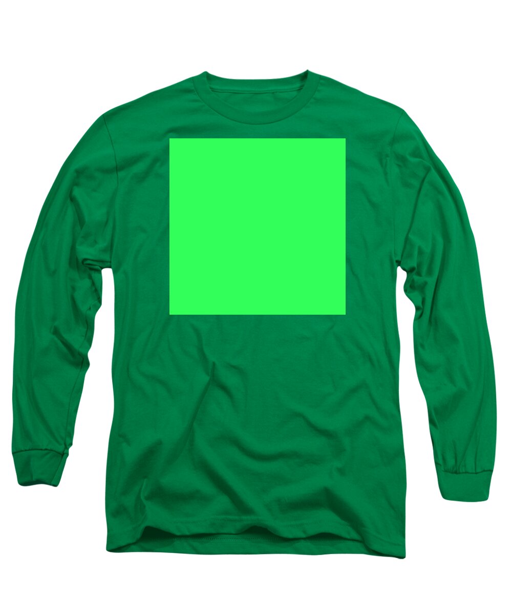Abstract Long Sleeve T-Shirt featuring the digital art C.1.51-255-91.7x7 by Gareth Lewis