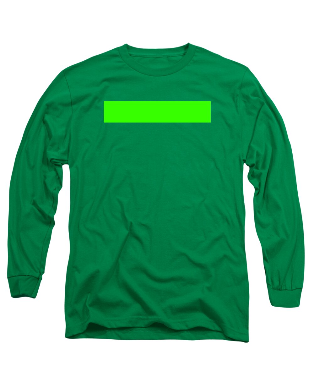 Abstract Long Sleeve T-Shirt featuring the digital art C.1.55-255-0.5x1 by Gareth Lewis