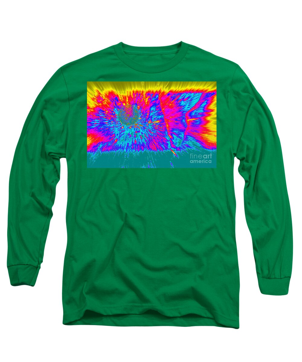Note Card Long Sleeve T-Shirt featuring the photograph Cosmic Series 022 by Larry Ward