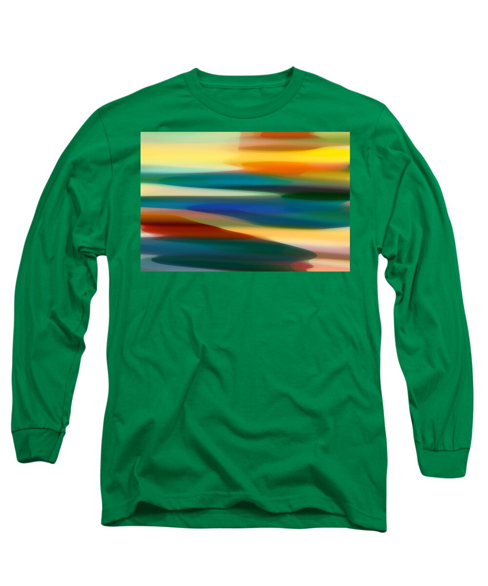 Bold Long Sleeve T-Shirt featuring the painting Fury Seascape 7 by Amy Vangsgard