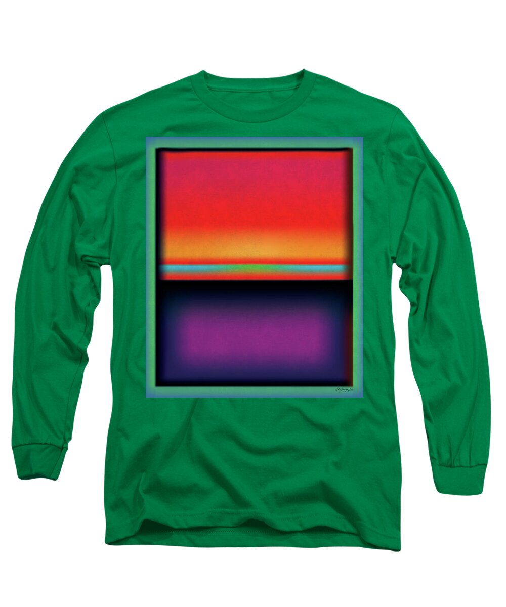 Digital Long Sleeve T-Shirt featuring the digital art After Rothko Tall 1 by Gary Grayson