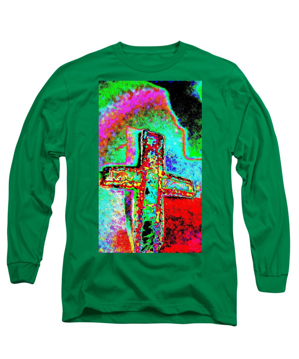 At The Cross Long Sleeve T-Shirt featuring the drawing At the Cross by Brenae Cochran