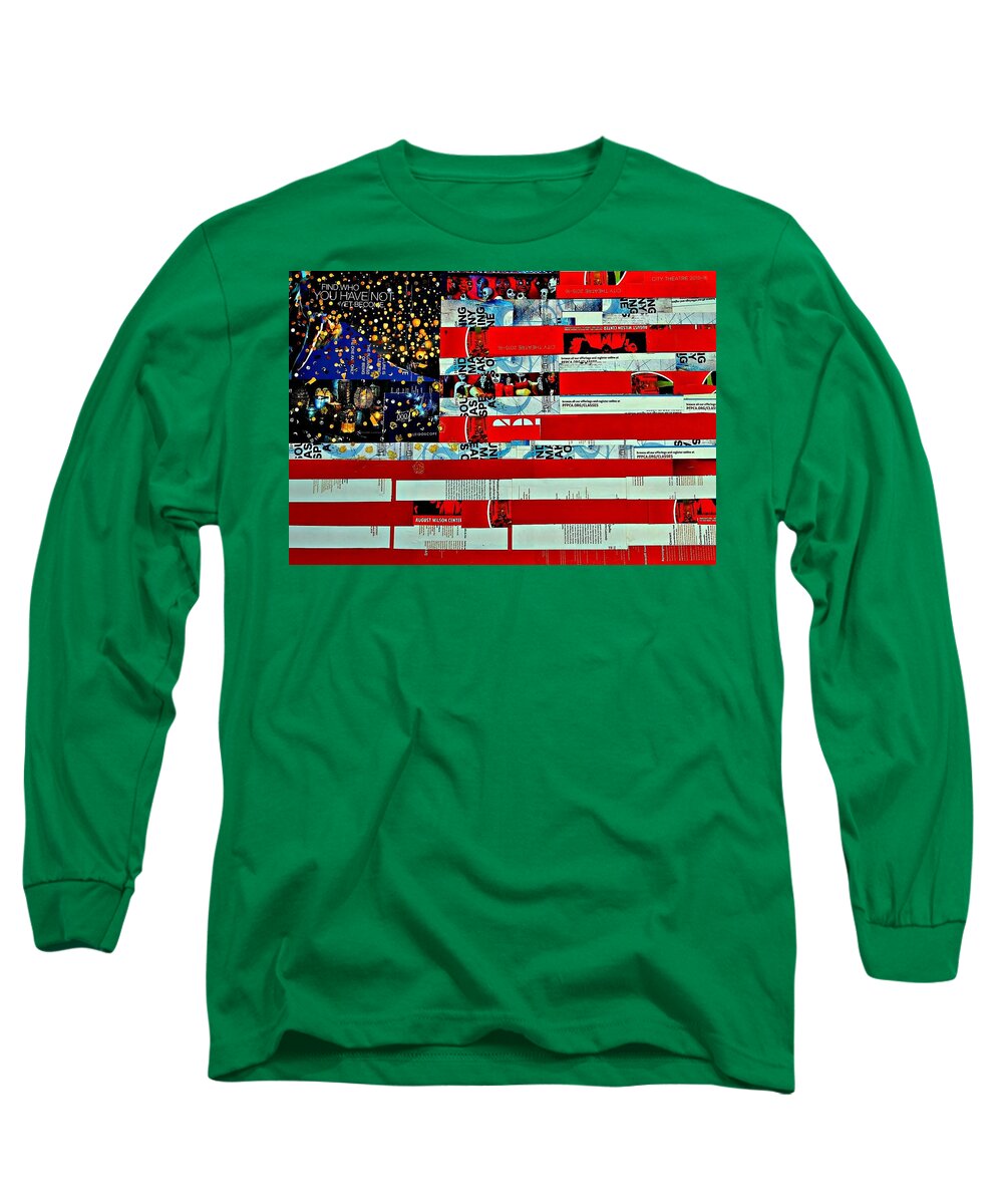 Us Flag Long Sleeve T-Shirt featuring the photograph Find Who You Have Not Yet Become by William Rockwell