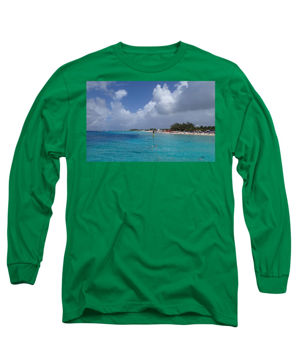 Ocean Long Sleeve T-Shirt featuring the photograph Grand Turk Beach by Lois Lepisto