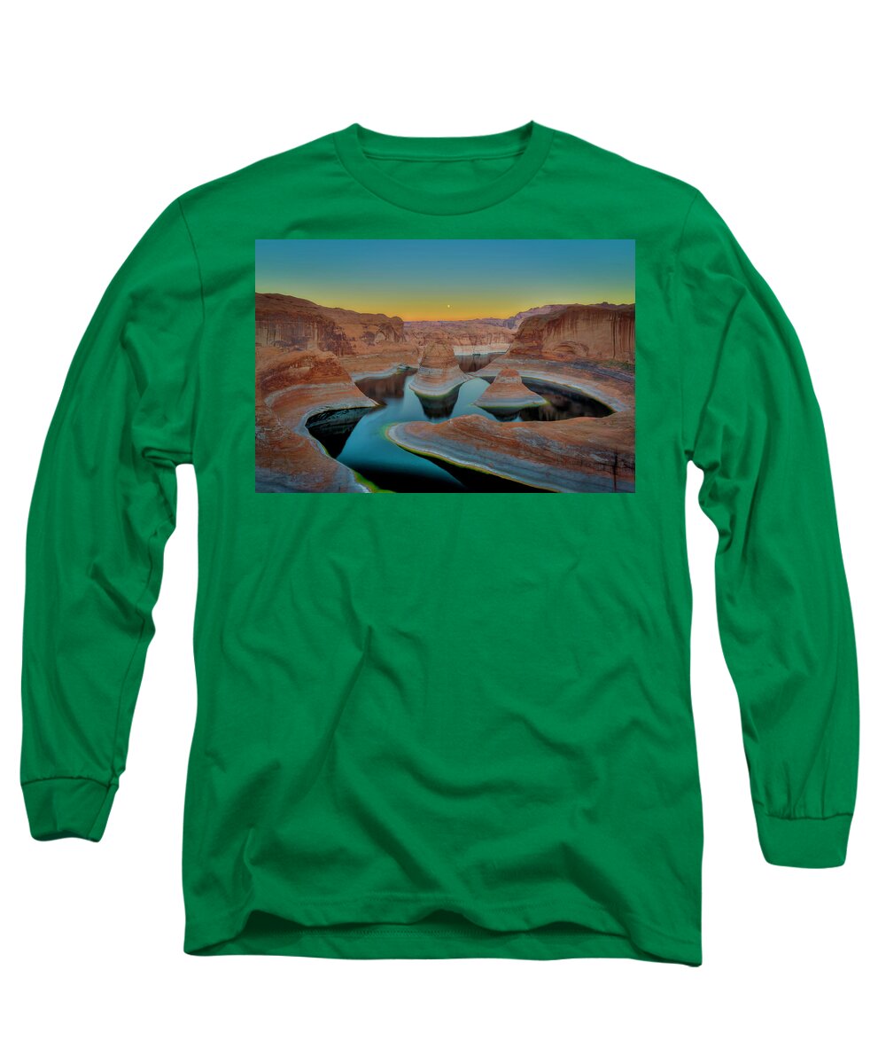 Reflection Canyon Long Sleeve T-Shirt featuring the photograph Reflection Canyon by Laura Hedien