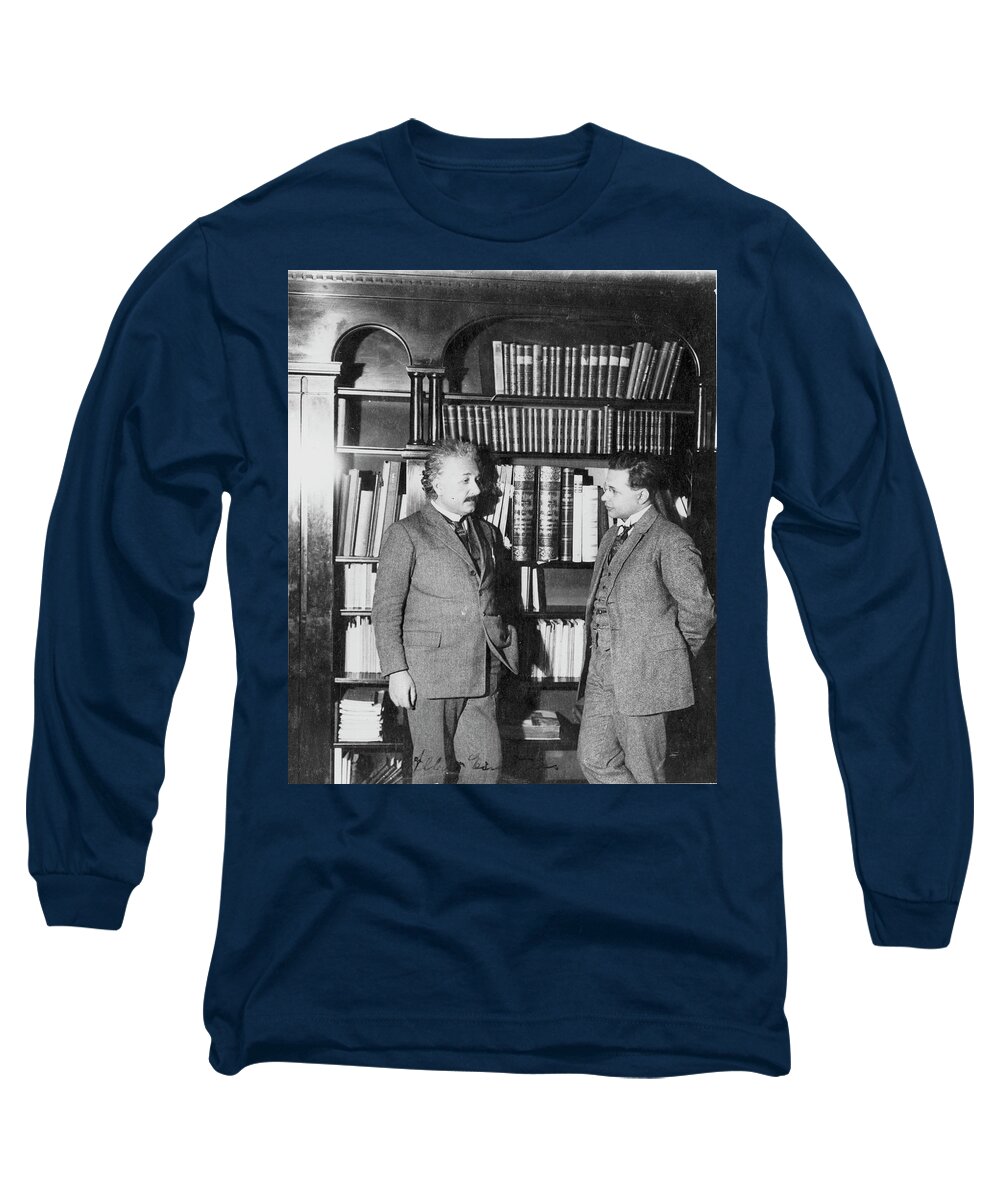 1927 Long Sleeve T-Shirt featuring the photograph Albert Einstein (1879-1955) #12 by Granger