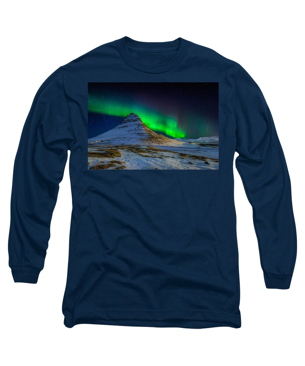 Photography Long Sleeve T-Shirt featuring the photograph Aurora Borealis Or Northern Lights #6 by Panoramic Images