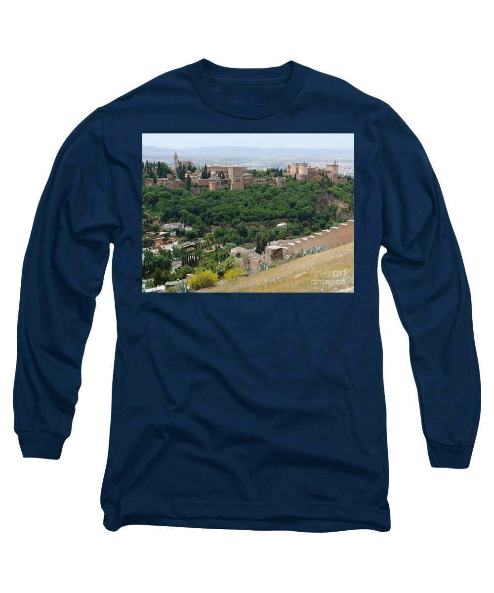 Alhambra Long Sleeve T-Shirt featuring the photograph Alhambra Palace - Granada by Phil Banks