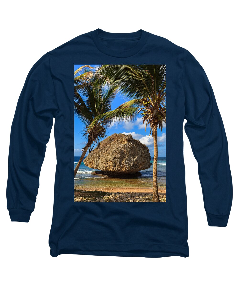 Barbados Long Sleeve T-Shirt featuring the photograph Barbados Beach by Raul Rodriguez