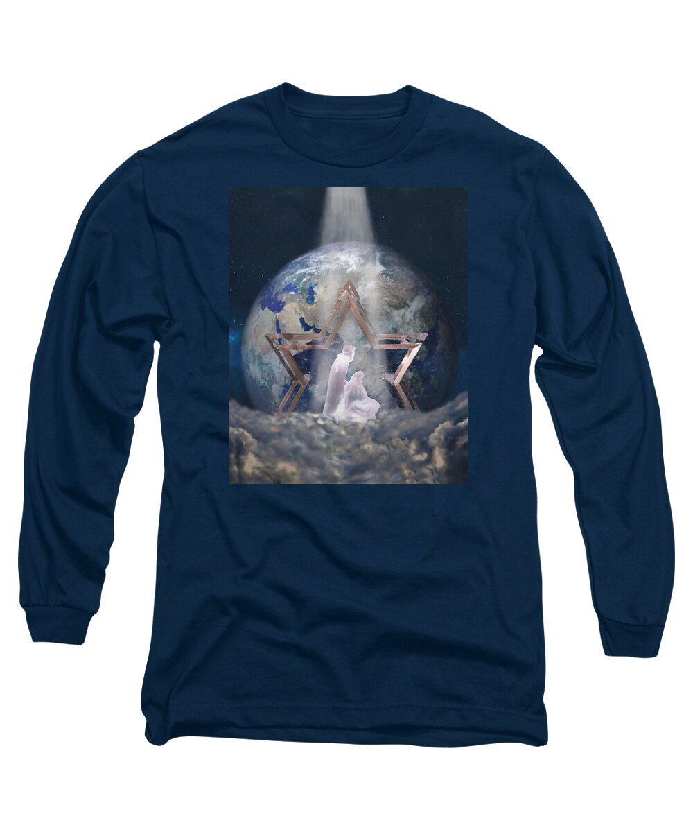 Nativity Long Sleeve T-Shirt featuring the photograph Behold My Beloved Son.... by Sandi OReilly
