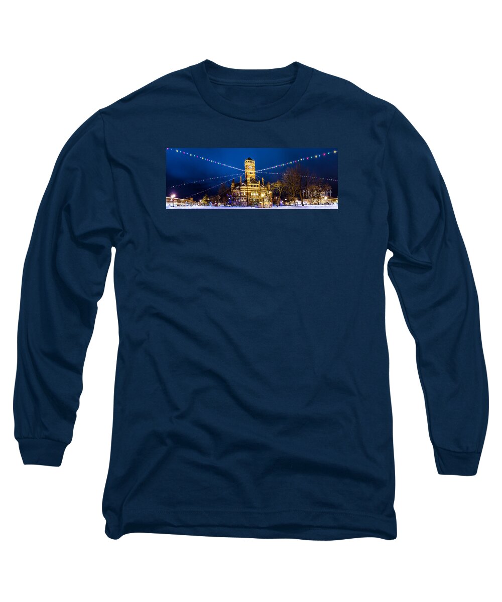  Long Sleeve T-Shirt featuring the photograph Christmas On The Square by Michael Arend