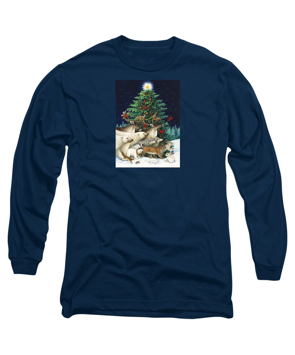 Christmas Long Sleeve T-Shirt featuring the painting Christmas Parade by Lynn Bywaters