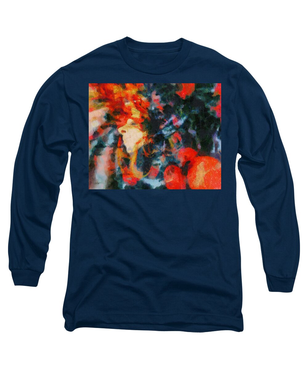 Www.themidnightstreets.net Long Sleeve T-Shirt featuring the painting Dangerous Passion by Joe Misrasi