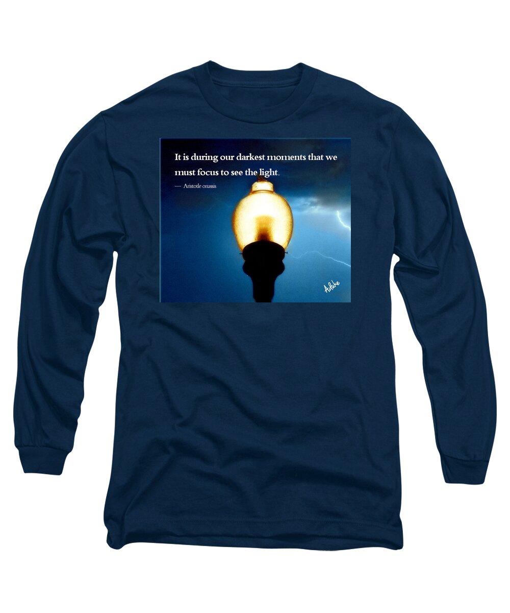Darkness Long Sleeve T-Shirt featuring the photograph Darkness Moments by Maria Aduke Alabi