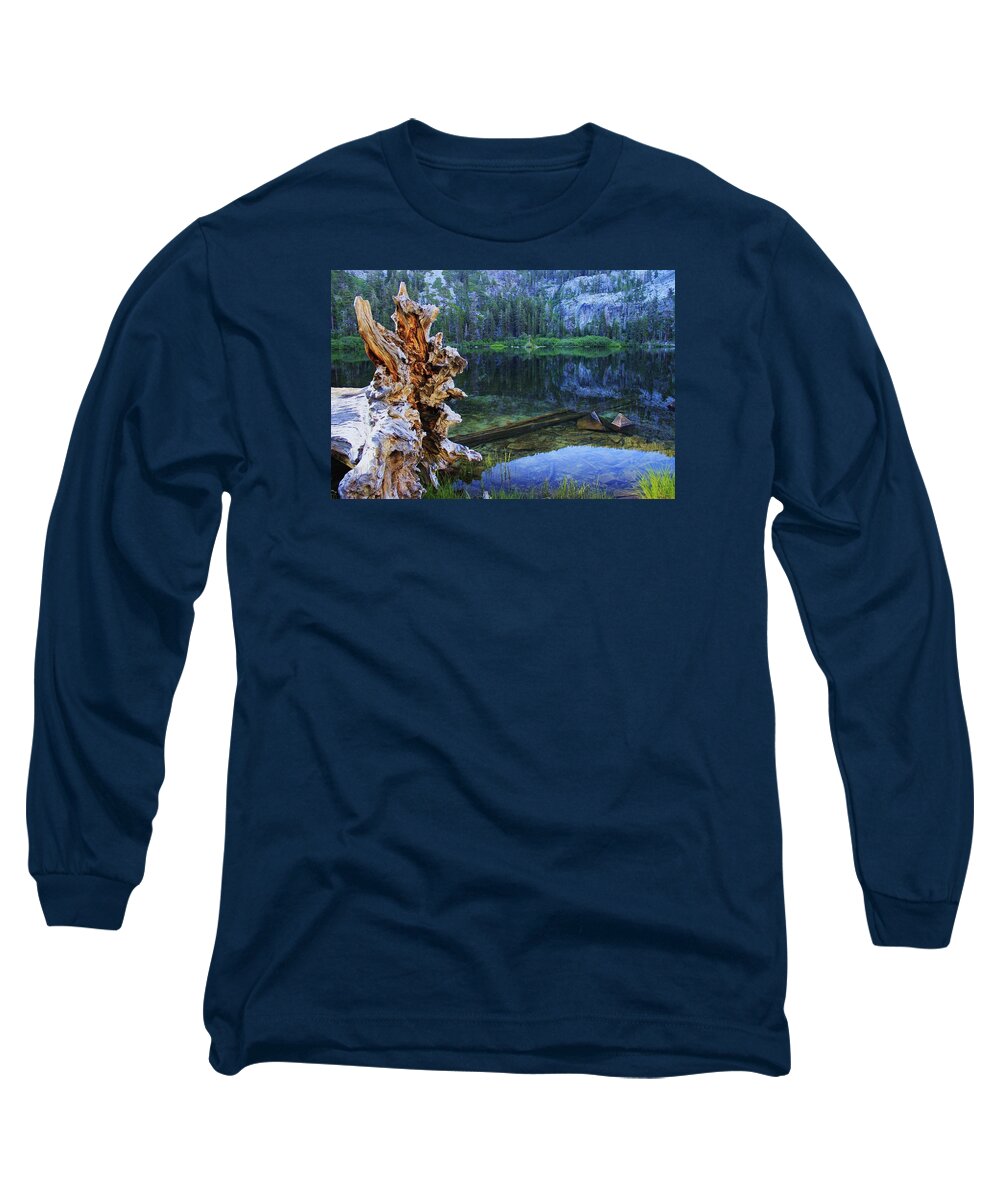 Water Long Sleeve T-Shirt featuring the photograph Dawn Arrives At Eagle Lake by Sean Sarsfield