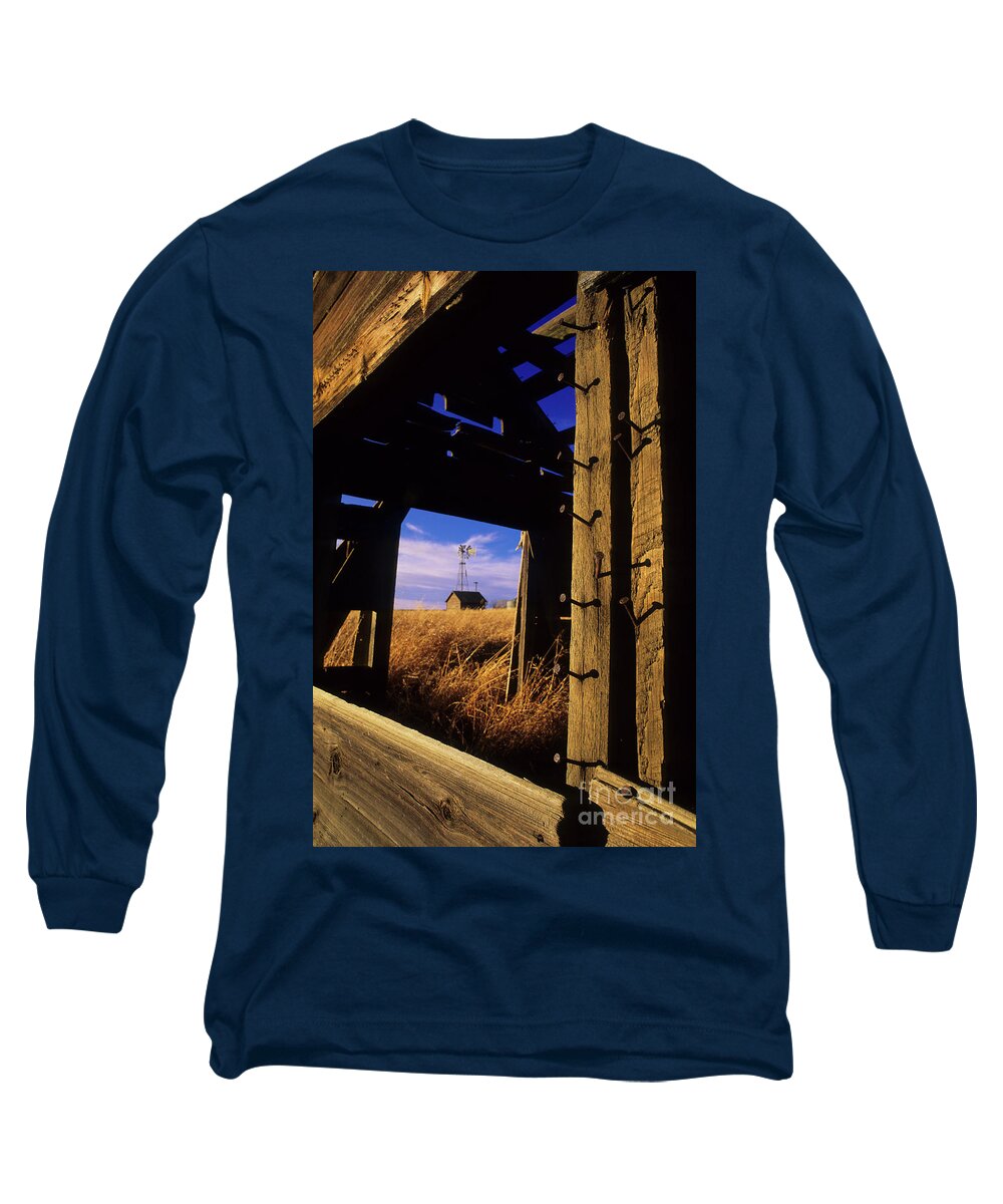 Farm Long Sleeve T-Shirt featuring the photograph Days Gone By by Bob Christopher